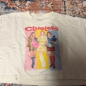 Abercrombie & Fitch Clueless Tee with Red and Yellow Print
